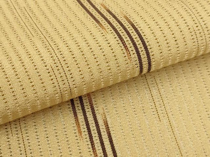 平和屋着物＊夏物 小紋 縦絽 霞文 正絹 逸品 AABA5772sx