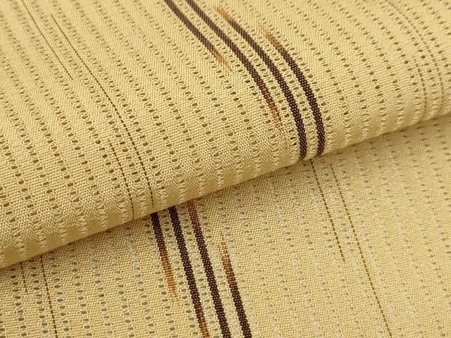 平和屋着物＊夏物 小紋 縦絽 霞文 正絹 逸品 AABA5772sx