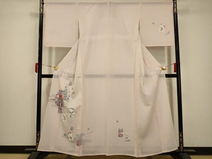 平和屋着物＊夏物 訪問着 絽 人物風景文 正絹 逸品 AABA5774sx