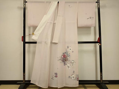 平和屋着物＊夏物 訪問着 絽 人物風景文 正絹 逸品 AABA5774sx