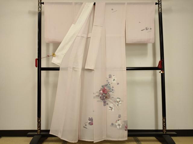 平和屋着物＊夏物 訪問着 絽 人物風景文 正絹 逸品 AABA5774sx