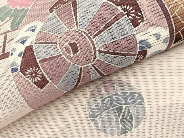 平和屋着物＊夏物 訪問着 絽 人物風景文 正絹 逸品 AABA5774sx