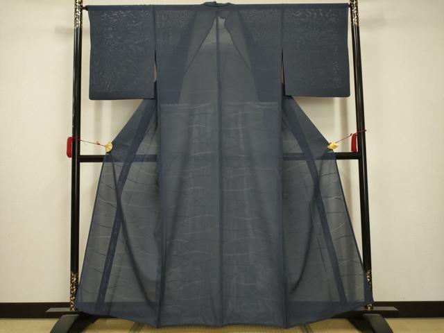 平和屋着物＊夏物 小紋 絽 芝紋紗 正絹 逸品 AABA5780sx