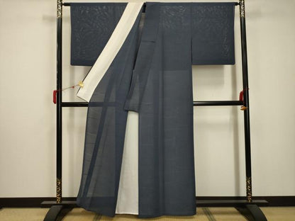平和屋着物＊夏物 小紋 絽 芝紋紗 正絹 逸品 AABA5780sx