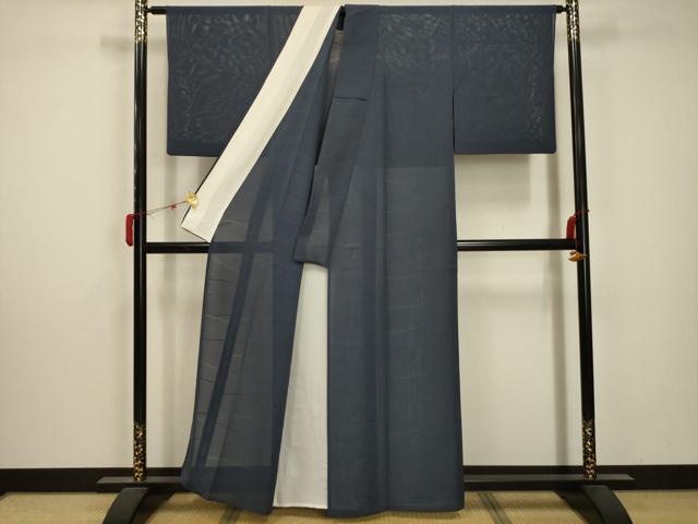 平和屋着物＊夏物 小紋 絽 芝紋紗 正絹 逸品 AABA5780sx