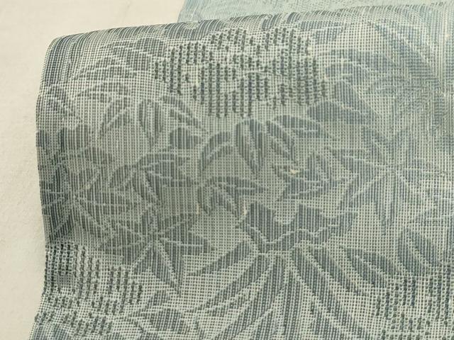 平和屋着物＊夏物 小紋 草花紋紗 暈し染め 正絹 逸品 AABA5784sx