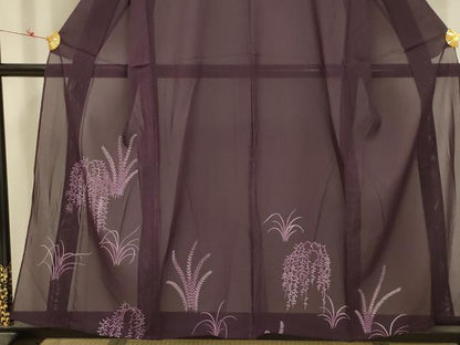 平和屋着物＊夏物 訪問着 絽 草花文 正絹 逸品 AABA5785sx