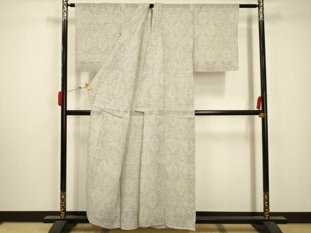 平和屋着物＊夏物　越後上布　花菱文　苧麻　逸品　AABA5795sx