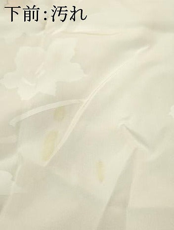 平和屋着物■長襦袢　無双仕立て　枝花文　暈し染め　正絹　逸品　AABA5993cs