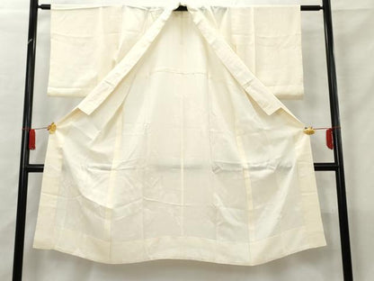 平和屋着物■長襦袢　無双仕立て　枝花文　暈し染め　正絹　逸品　AABA5993cs