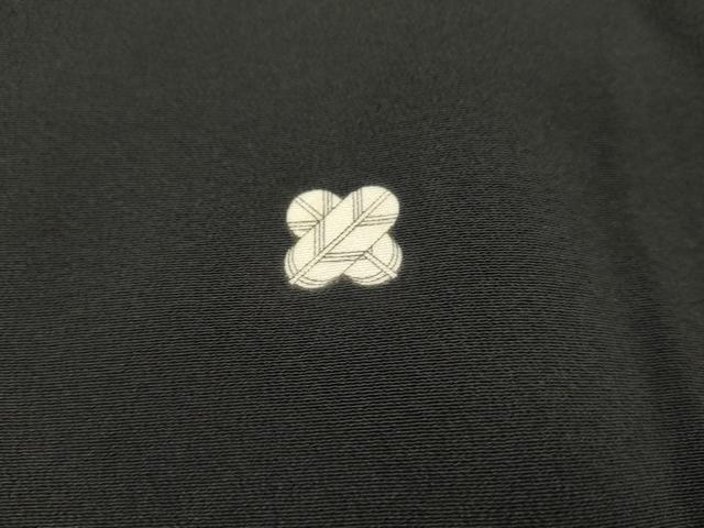 平和屋着物■豪華黒留袖　手描き　風景樹林文　暈し染め　正絹　逸品　AABA6225cs