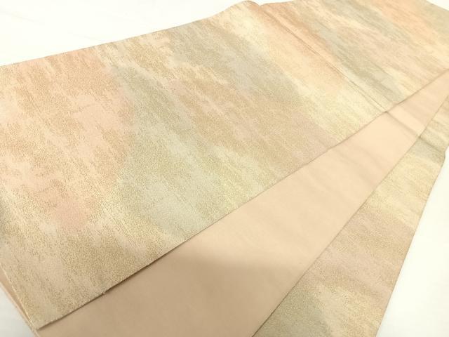 平和屋着物◎砂子綴れ　全通柄袋帯　霞文　金糸　正絹　逸品　AABA6396yx
