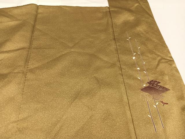 平和屋着物●訪問着 枝花文 暈し染め 金彩 やまと誂製 正絹 逸品 未使用 AABA6411ph