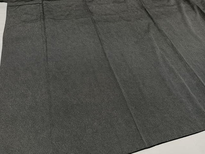 平和屋着物●江戸小紋　鮫小紋柄　黒地　正絹　逸品　AABA6413ph
