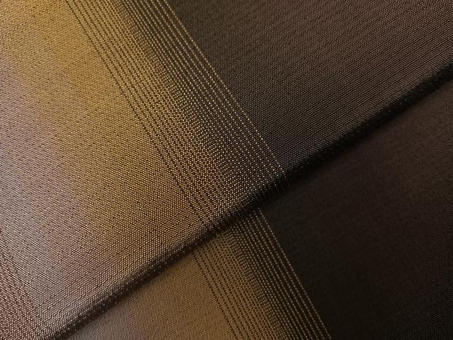 平和屋着物●上質な紬 間道 正絹 逸品 AABA6458ph