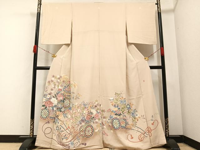 平和屋着物●本加賀友禅作家　茶谷孝志　色留袖　花車文　高島屋扱い　正絹　逸品　AABA6462ph