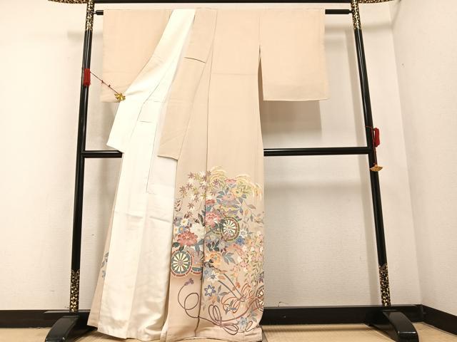 平和屋着物●本加賀友禅作家　茶谷孝志　色留袖　花車文　高島屋扱い　正絹　逸品　AABA6462ph