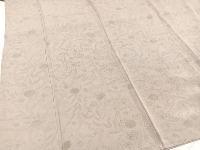 平和屋着物●上質な小紋 型染め 草花文 正絹 逸品 AABA6465ph
