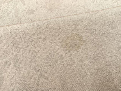 平和屋着物●上質な小紋 型染め 草花文 正絹 逸品 AABA6465ph