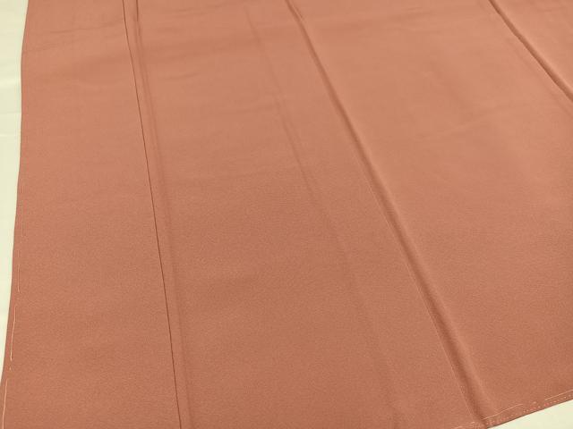 平和屋着物●上質な色無地　宍色　正絹　逸品　未使用　AABA6467ph