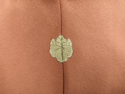 平和屋着物●上質な色無地　宍色　正絹　逸品　未使用　AABA6467ph