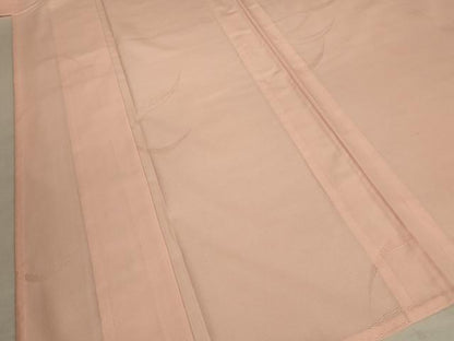 平和屋着物＊夏物 色無地 縦絽 芝紋紗 洒落柿色 正絹 逸品 未使用 AABA6487jd