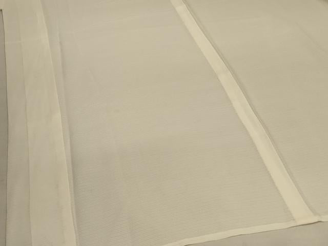 平和屋着物＊夏物 長襦袢 絽 鳥の子色 半衿刺繍 正絹 逸品 AABA6491jd