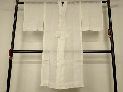 平和屋着物＊夏物 長襦袢 紗 鳥の子色 麻 逸品 AABA6492jd