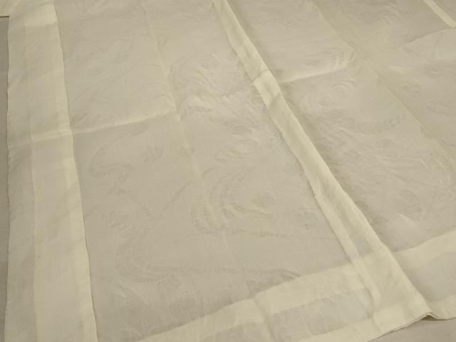 平和屋着物＊夏物 長襦袢 紗 鳥の子色 麻 逸品 AABA6492jd