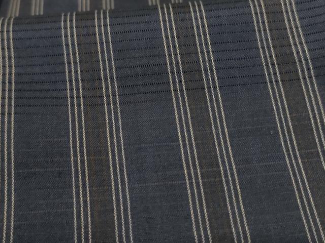 平和屋着物＊夏物 小紋 絽 縞 正絹 逸品 AABA6493jd