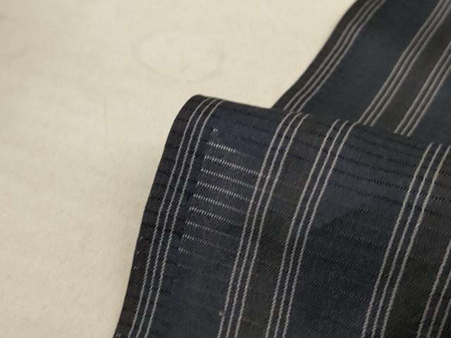 平和屋着物＊夏物 小紋 絽 縞 正絹 逸品 AABA6493jd