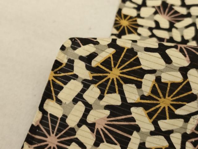 平和屋着物＊夏物 小紋 絽 花づくし 正絹 逸品 AABA6495jd