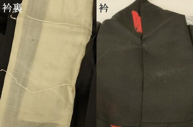 平和屋着物＊夏物 小紋 紗 舞花文 銀糸 正絹 逸品 AABA6500jd