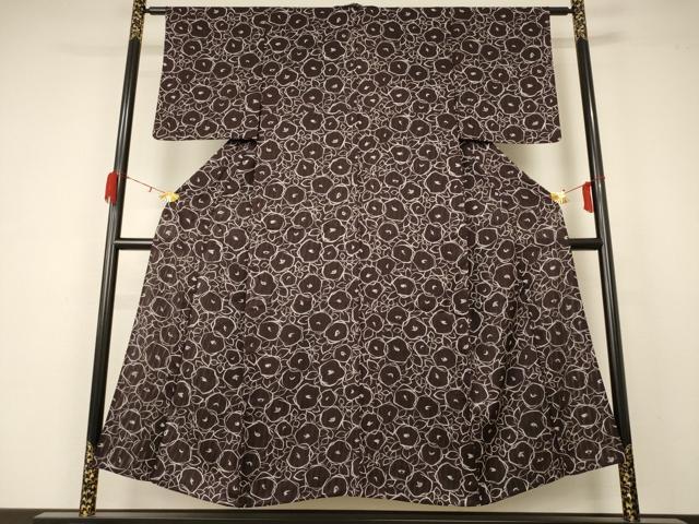 平和屋着物＊夏物 小紋 紗 花尽くし 正絹 逸品 AABA6504jd