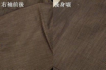 平和屋着物＊夏物 紗紬 亀甲文 正絹 逸品 AABA6505jd