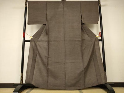 平和屋着物＊夏物 紗紬 亀甲文 正絹 逸品 AABA6505jd