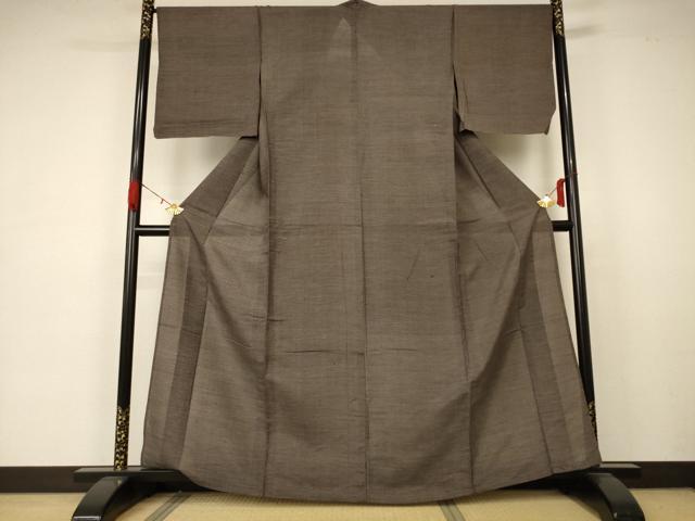 平和屋着物＊夏物 紗紬 亀甲文 正絹 逸品 AABA6505jd