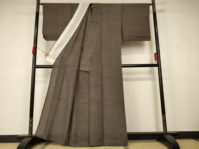 平和屋着物＊夏物 紗紬 亀甲文 正絹 逸品 AABA6505jd