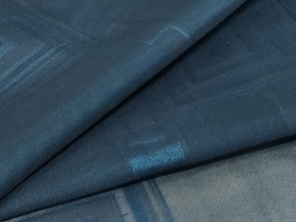 平和屋着物＊夏物 小紋 紗 幾何学文様 正絹 逸品 AABA6507jd