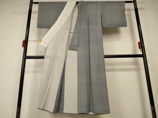 平和屋着物＊夏物 小紋 絽 流水文 正絹 逸品 AABA6510jd