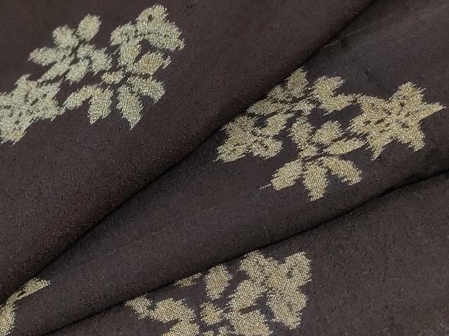 平和屋着物＊夏物 アンティーク 大正ロマン 紗紬 草花文 正絹 逸品 AABA6513jd