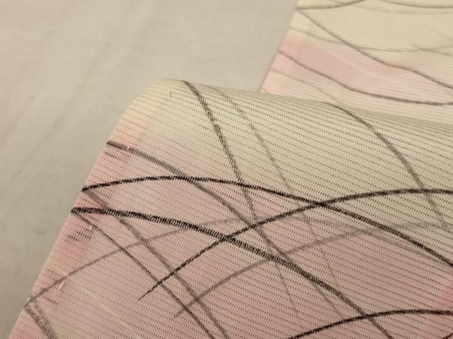 平和屋着物＊夏物 小紋 絽 芝桜文 暈し染め 正絹 逸品 AABA6517jd