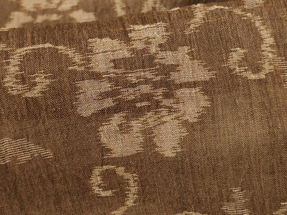 平和屋着物＊夏物　小千谷ちぢみ　花唐草文　麻　逸品　AABA6524jd