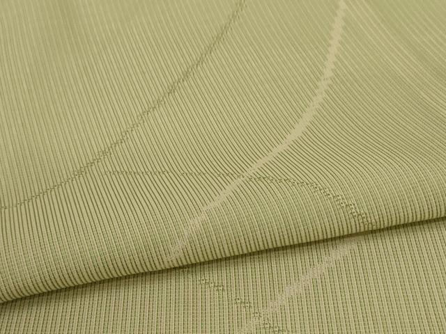 平和屋着物＊夏物 小紋 縦絽 流線文 正絹 逸品 AABA6526jd