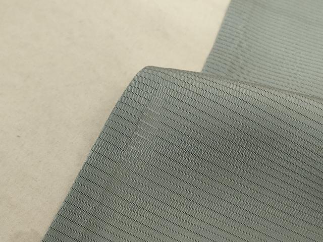 平和屋着物＊夏物 色無地 絽 青磁鼠色 正絹 逸品 AABA6529jd