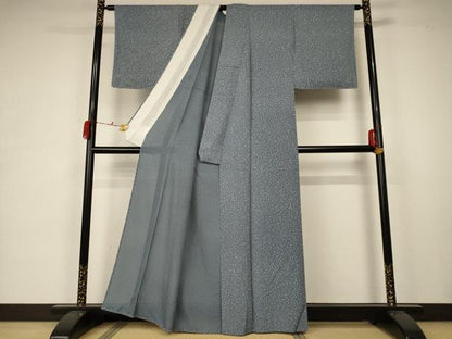 平和屋着物＊夏物 小紋 絽 箔散らし文 正絹 逸品 未使用 AABA6534jd