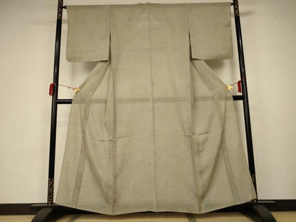 平和屋着物＊夏物 小紋 絽 墨流し文 正絹 逸品 AABA6535jd