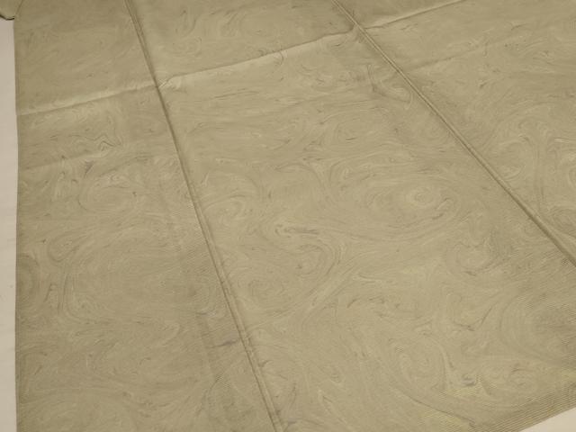 平和屋着物＊夏物 小紋 絽 墨流し文 正絹 逸品 AABA6535jd