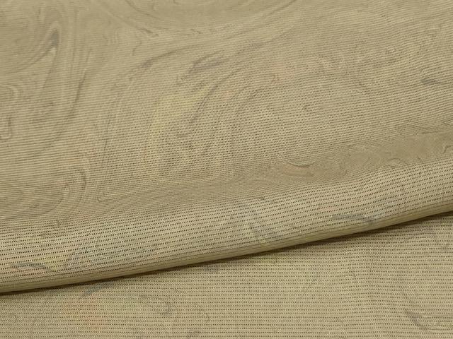 平和屋着物＊夏物 小紋 絽 墨流し文 正絹 逸品 AABA6535jd
