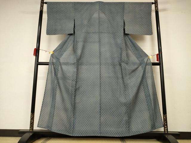 平和屋着物＊夏物 小紋 絽 花尽くし 正絹 逸品 AABA6537jd